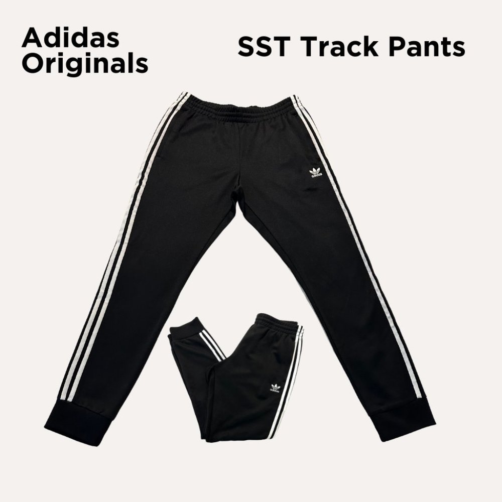 Adidas Originals | SST Track Pants in Black | Size Men's US Large | Like New